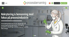 Desktop Screenshot of processbemanning.se